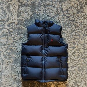 Polo raulph Lauren puffer vest, youth large, navy